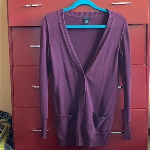 Calvin Klein Jeans Maroon Cardigan